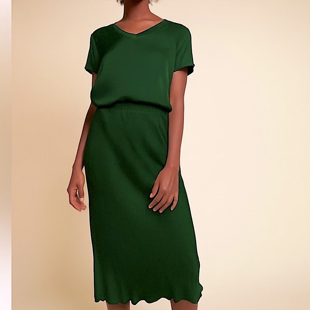 Nation Ltd. Elegant Teal/Green Skirt